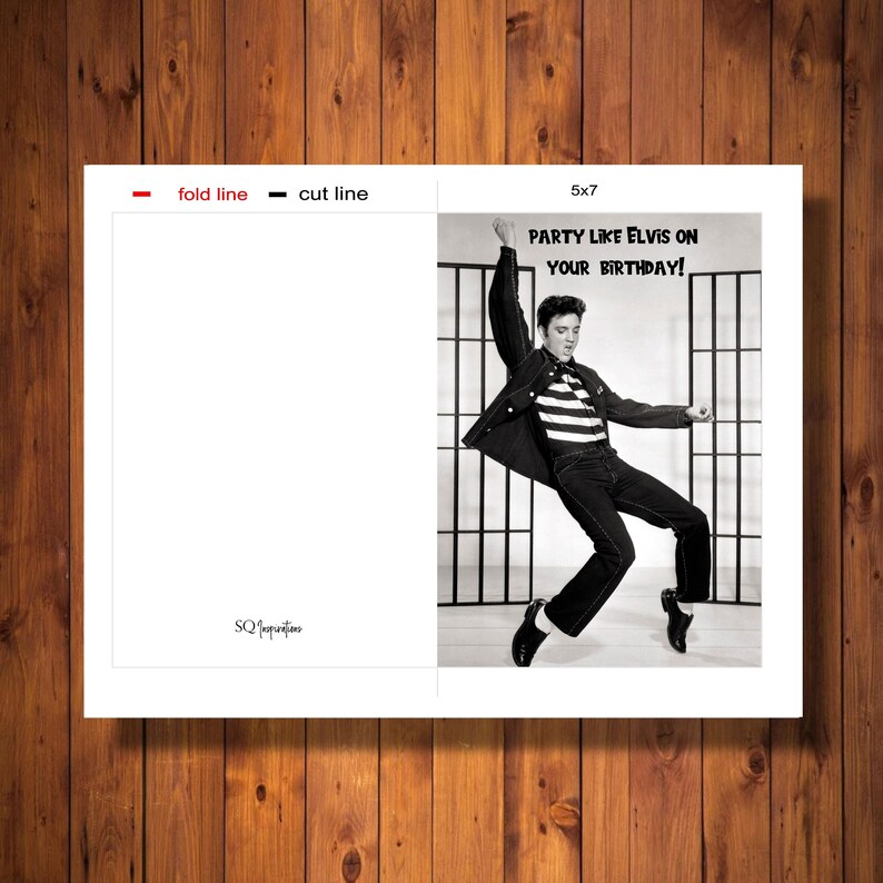 Elvis birthday card funny elvis birthday card card for etsy