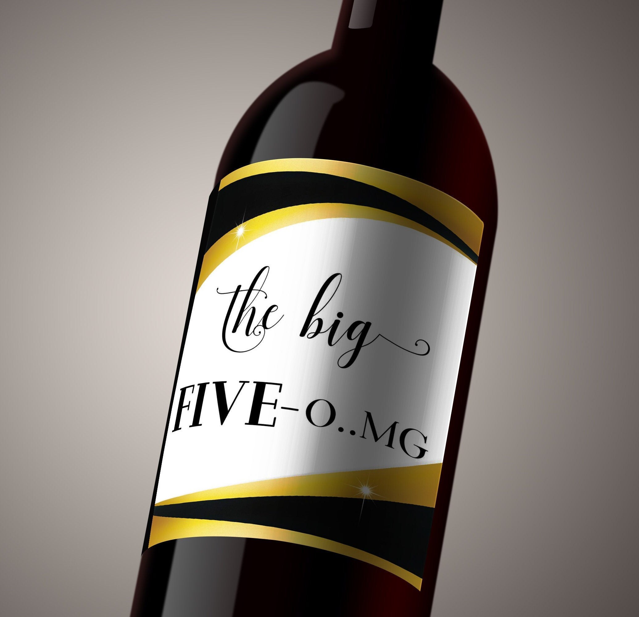 50th birthday wine labels wine stickers printable wine etsy