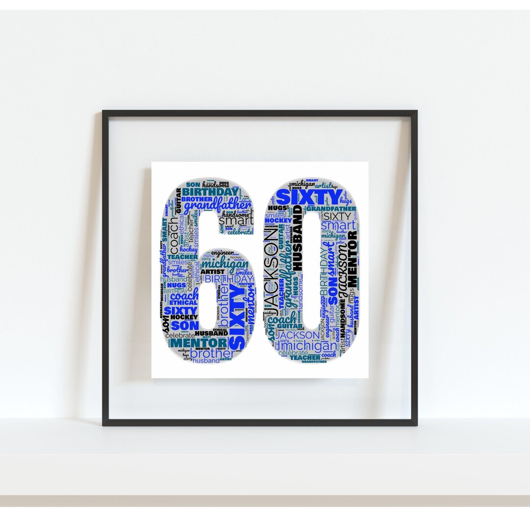 Personalized Subway AGE Word Art Printable, Birthday Gift, Milestone