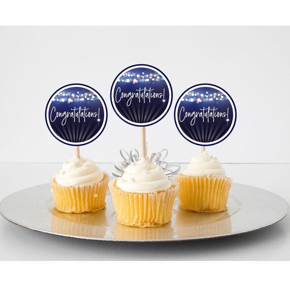 Congratulations Cupcake Toppers Advancefiber in