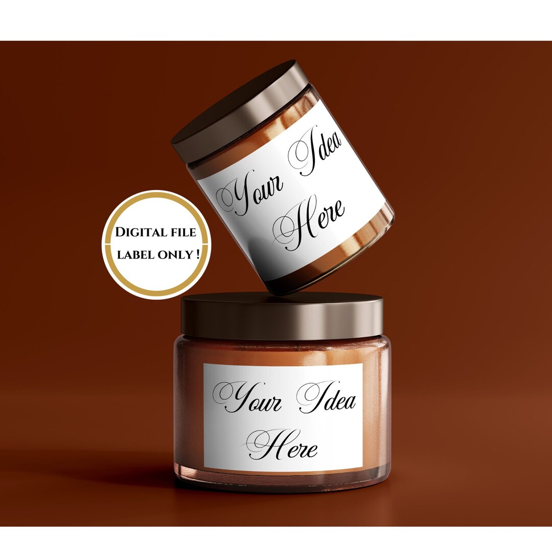 Personalized Candle Sticker Labels Custom Candle Jar Labels Etsy