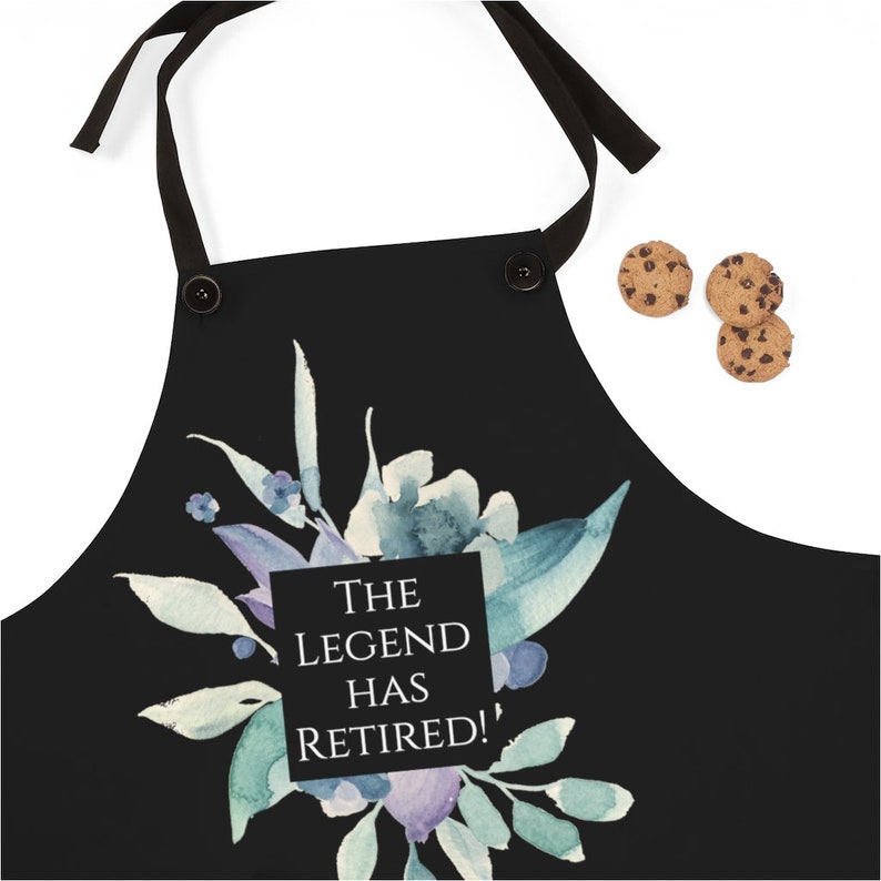 Retirement Apron Retirement Gift Funny Retirement Apron Etsy