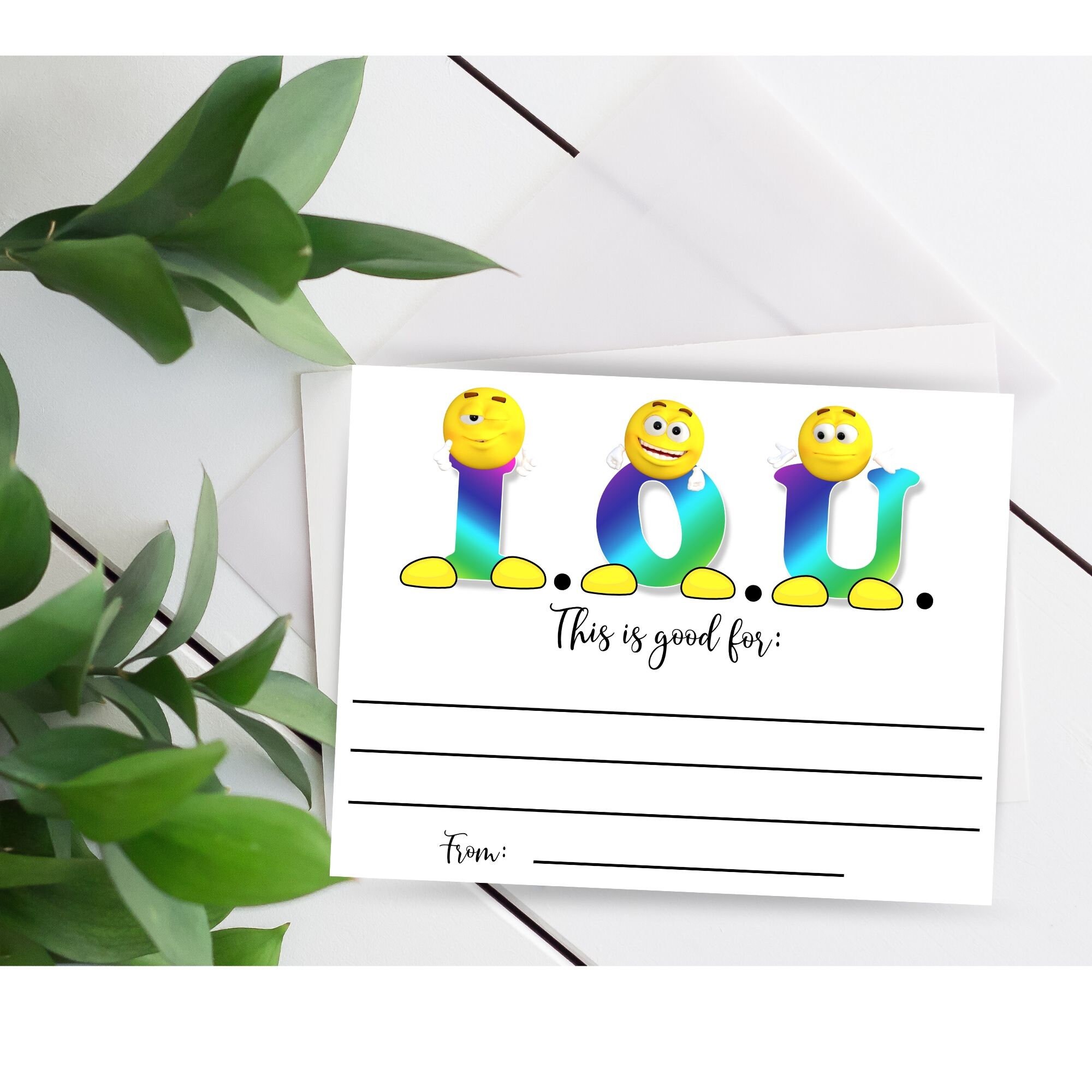I Owe You Voucher Template