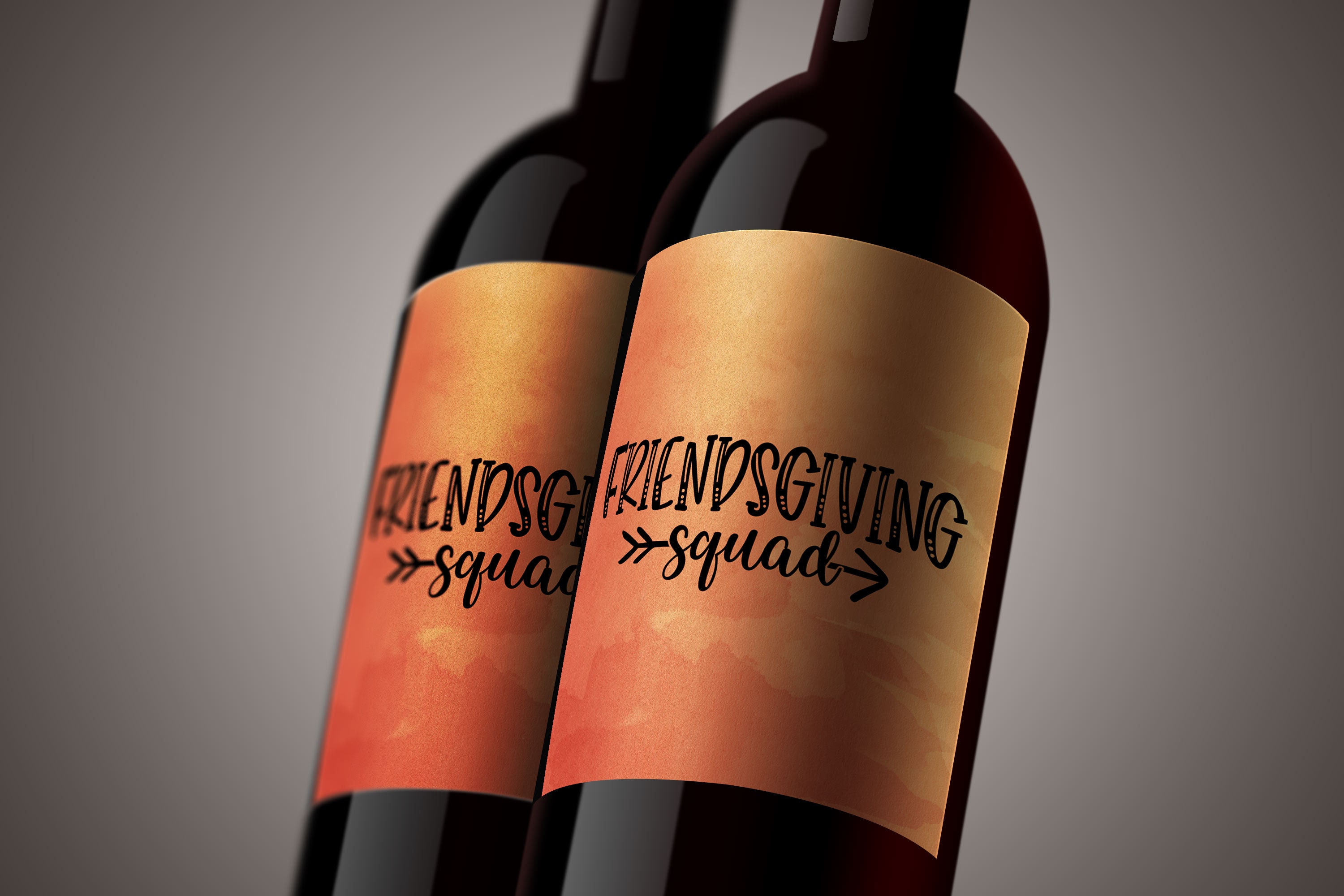 Thanksgiving Wine Labels Friendsgiving Wine Labels Wine Gift | Etsy