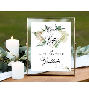 Cartão floral Boho e placa de mesa de presente, placa de mesa floral, impressão de festa, download instantâneo