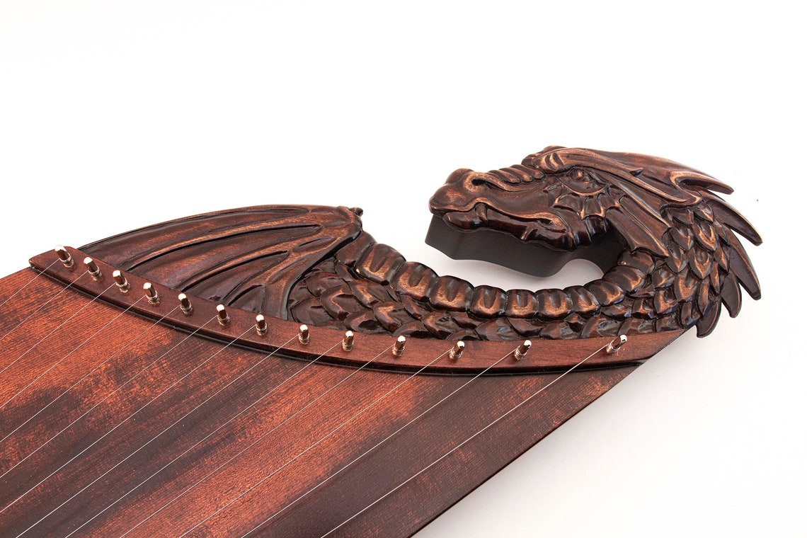 Plucked Psaltery Dragon 13 string gusli kantele lyre harp Etsy