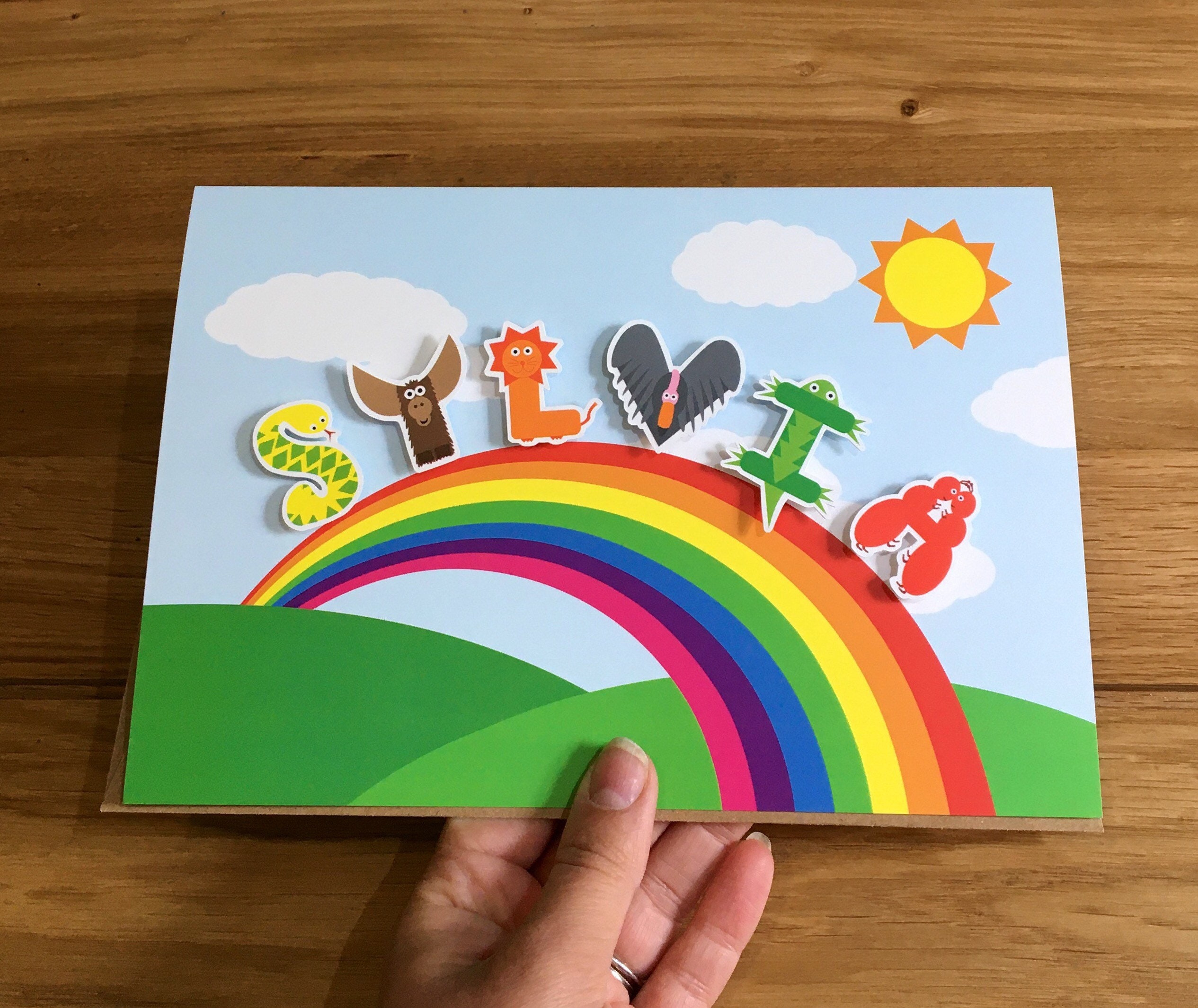 Any Name Personalised Animal Alphabet Name Card Lucas Etsy Nederland any-name-personalised-animal-alphabet-name-card-lucas-etsy-nederland