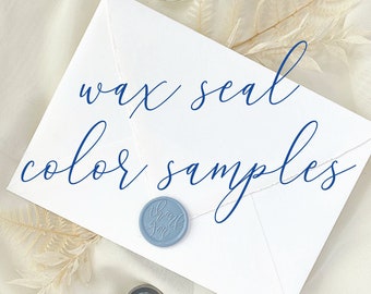 Wax Seal Color Samples - Wax Seal Sticker Samples, Self Adhesive Wax Seal Sticker Samples