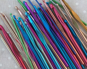 Aluminium Crochet Hooks Multiple Sizes Wholesale Cheap Prices 2mm 3mm 4mm 5mm 6mm 7mm 8mm Yarn Needles UK