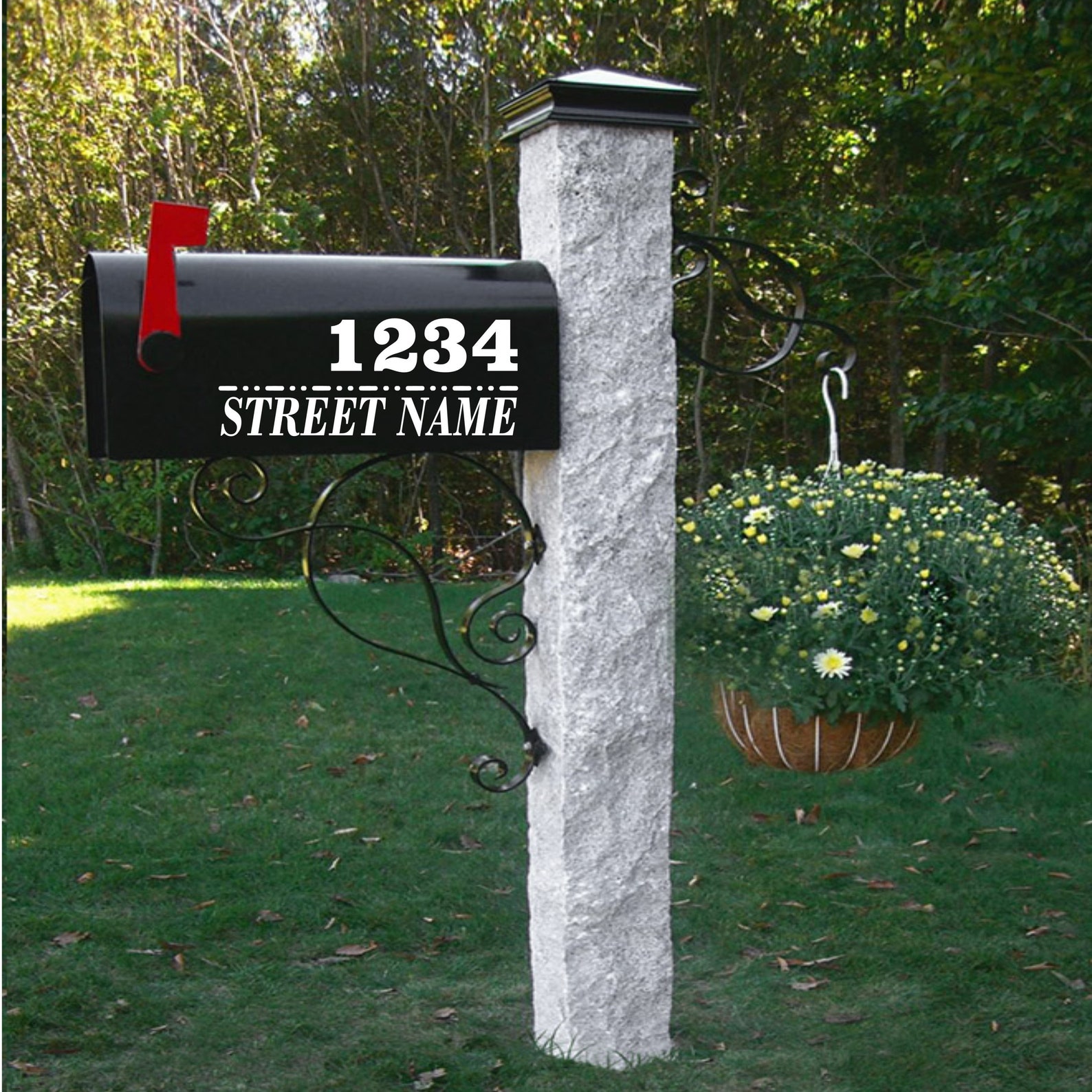 Box Sticker Address Mailbox Decal, Address Sticker, Mailbox Stickers, Personalized Mailbox ...