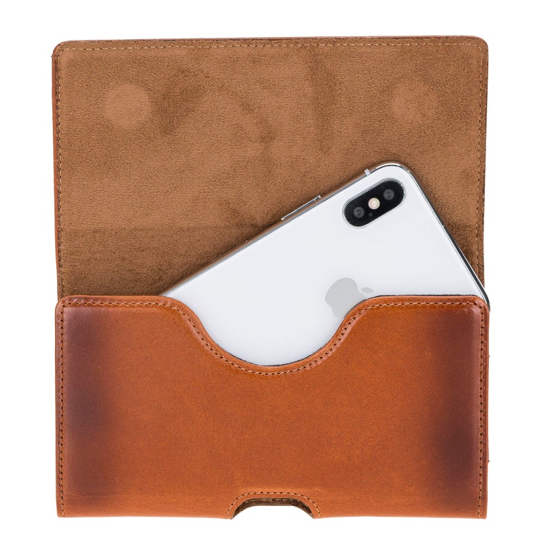 Leather Belt Clip Phone Holster With Closure for Etsy