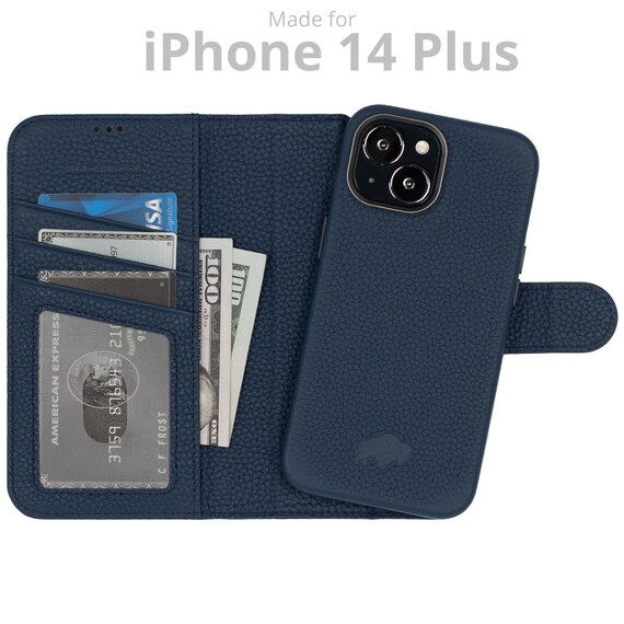 Leather Wallet Magnetic Detachable Phone Case - 2 1 Magnetic