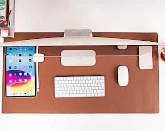 Sutton Leather Desk Mat, Upgrade your workspace with our durable and stylish, water repellent Desk Mat, blending functionality, elegance