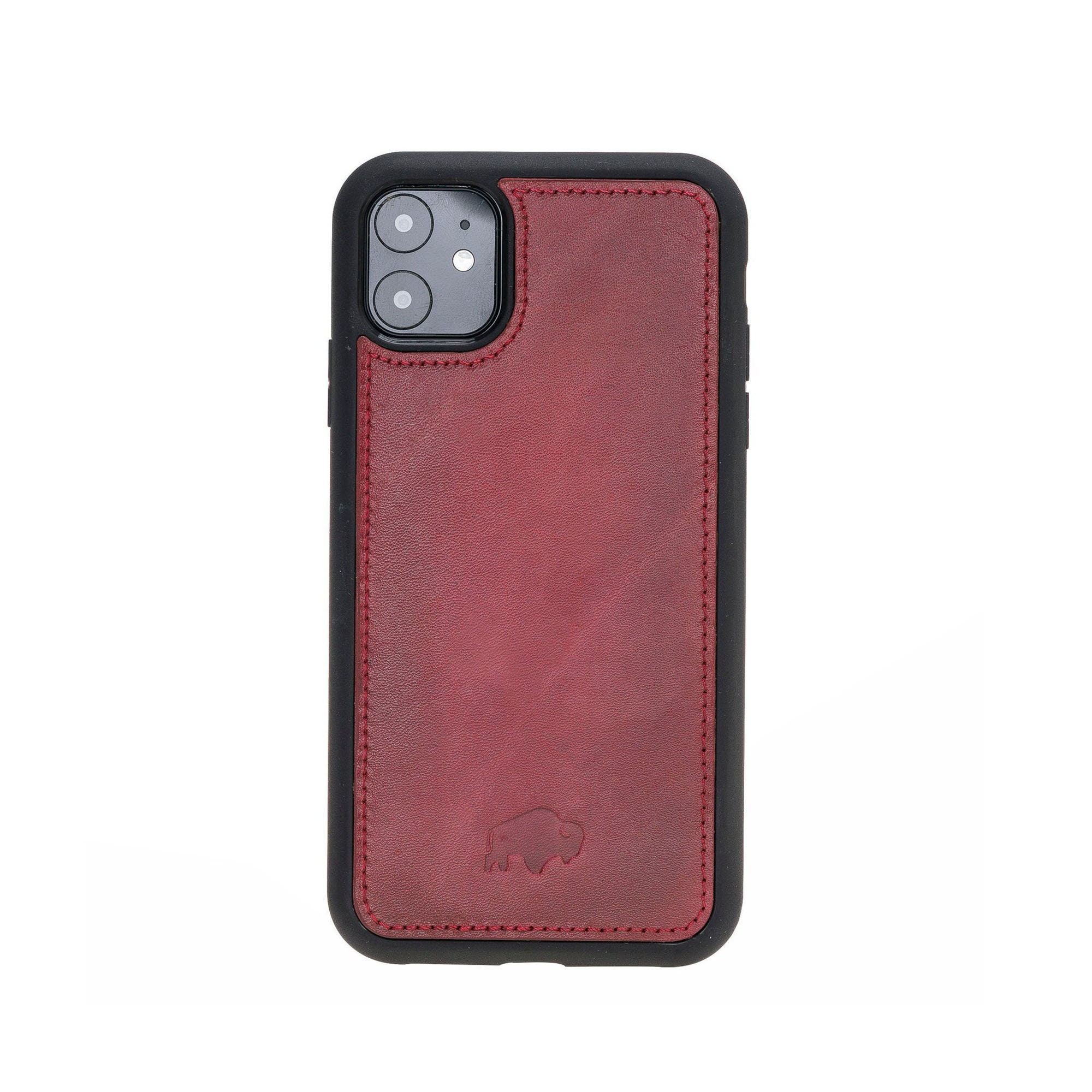 iPhone 14 Plus Leather Wallet Case - Burnished Tan | BlackBrook