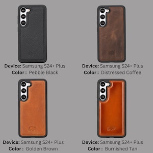 Samsung Galaxy S24 Series Leather Snap-On Case, Premium Handmade from Full Grain Leather by BlackBrook Case image 8