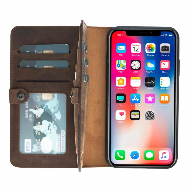 Leather Bi Fold Magnetic Detachable Wallet Case For Apple - Carson Magnetic Detachable Leather Wallet Case For Apple Iphone Xr Leather Bi Fold Magnetic Detachable Wallet Case For Apple - Carson Magnetic Detachable Leather Wallet Case For Apple Iphone Xr
