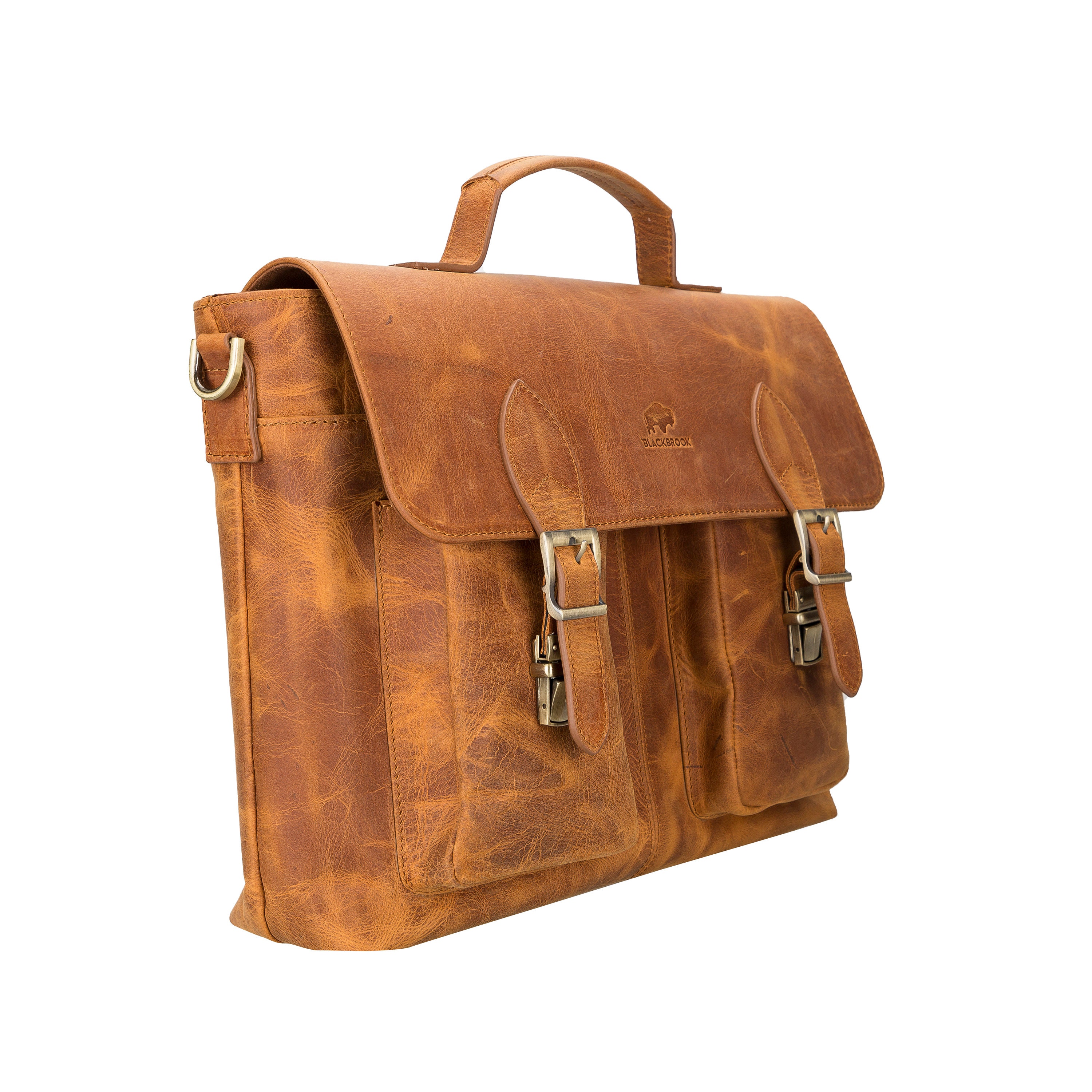 Clayton leather satchel sale