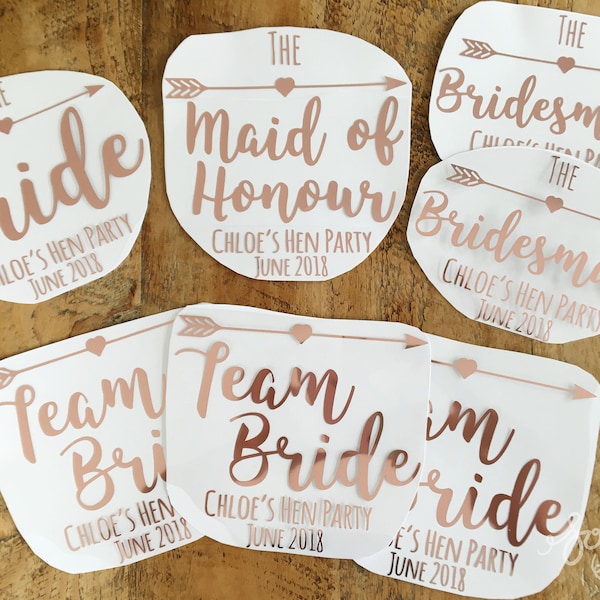 Iron on Hen Party Transfer - Bride Tribe - Personalised!