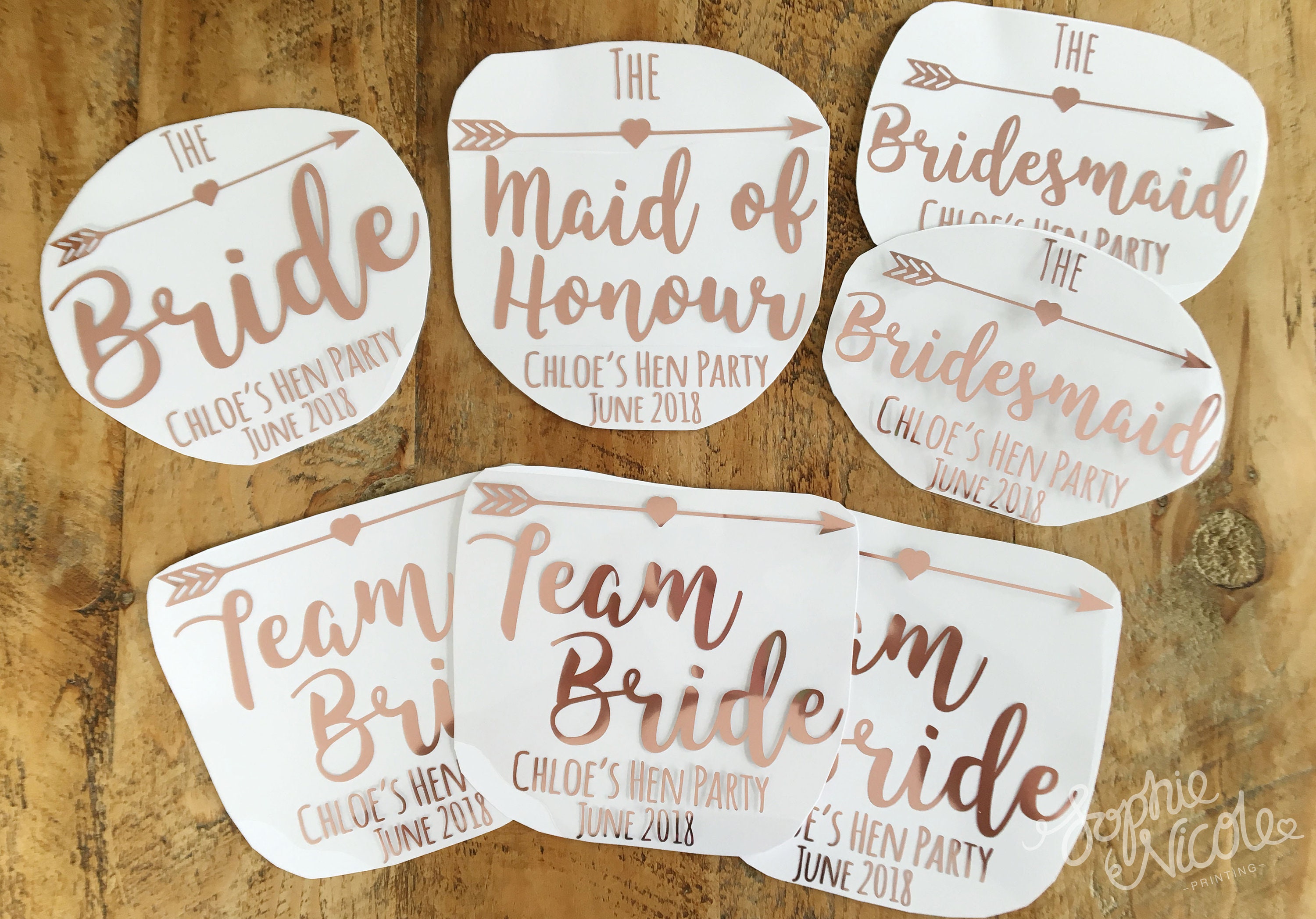 htv party wear iron on decals personalised Party Hen party bridal party