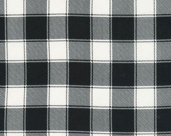White Buffalo Check Flannel, By The Yard, Flannel Fabric, Timeless Treasures, CF5784-NATURAL, Checkered Flannel, BTY, TheFabricEdge