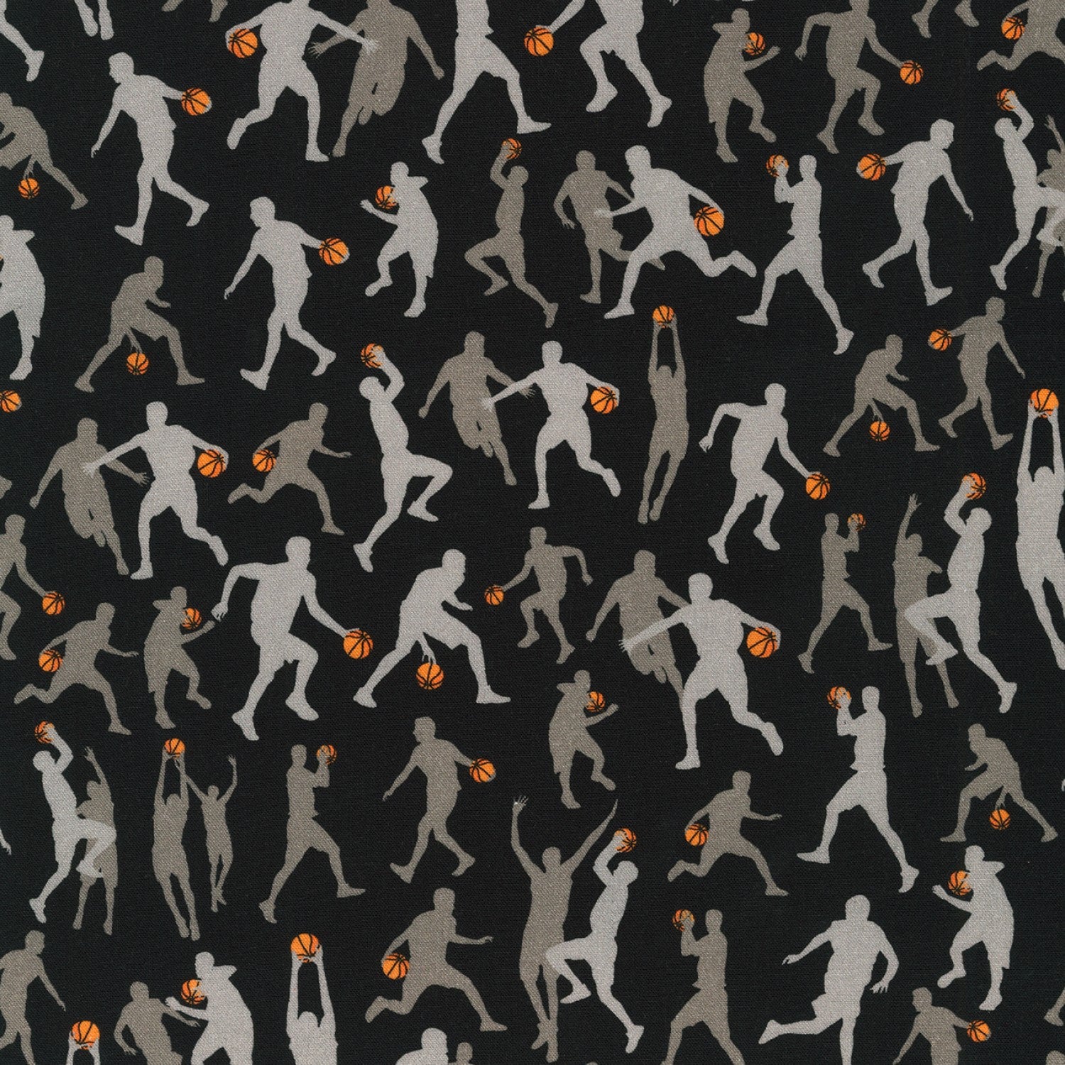 Basketball Fabric By The Yard Basketball Players Sports Etsy