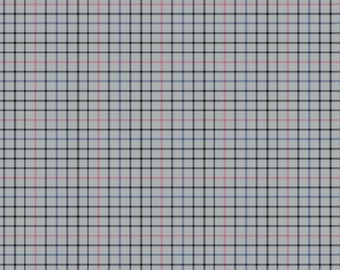Plaid Fabric, By The Yard, Grey Norman Plaid, Quilting Cotton, 51879-6, Windham Fabrics, BTY, TheFabricEdge