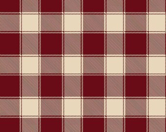 Buffalo Check Fabric, By The Yard, Quilting Cotton, Berry, Timeless Treasures, C5784, BTY, TheFabricEdge
