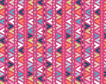 Stripe Fabric, By The Yard, Llama Drama Fiesta, Camelot Fabrics, 21191206-02, Magenta, Quilting Cotton, BTY, TheFabricEdge