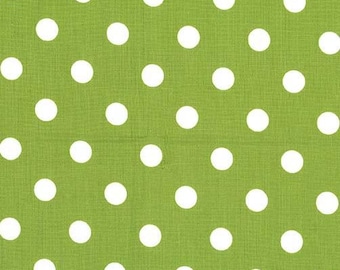 Polka Dot Fabric, By The Yard, That's It Dot, Kiwi Green w/ White Dot, CX2489-KIWI-D, 1/2" Polka Dot, Quilting Cotton, BTY, TheFabricEdge