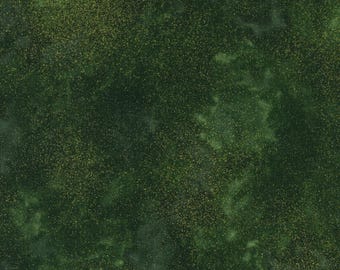 Shimmer Fabric, By The Yard, Green with Metallic Gold, Timeless Treasures, Shimmer-Green, Quilting Cotton, BTY, TheFabricEdge