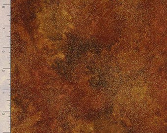 Shimmer Fabric, By The Yard, Shimmer Rust with Metallic Gold, Shimmer-Rust, Quilting Cotton, BTY, TheFabricEdge