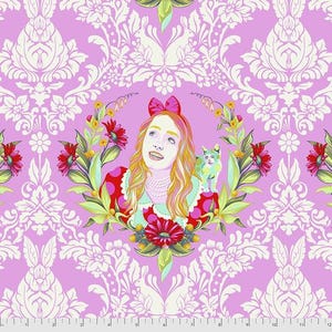 Alice in Wonderland Fabric By The Yard, Curiouser Alice Wonder, Tula Pink Fabric PWTP159.WONDER, Quilting Cotton BTY, TheFabricEdge