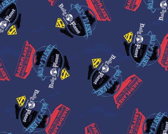 Superman Fabric, By The Yard, Superman Daily Planet, Camelot Fabrics, 23500201-2, Quilting Cotton, BTY, TheFabricEdge