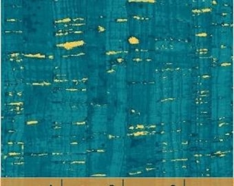 Uncorked Fabric By The Yard, Windham, Turquoise, Gold Metallic, 50107M-31, Quilting Cotton, TheFabricEdge