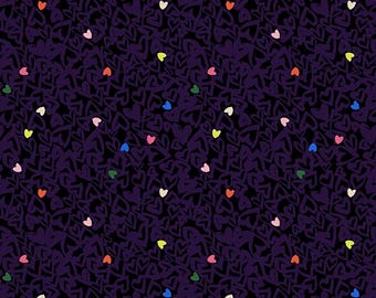 Hearts Fabric, By The Yard, Rebel Girl Heart Breaker 120-21858, Paintbrush Studio, Quilting Cotton BTY, TheFabricEdge