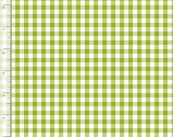 Green Gingham Fabric, PRECUT HALF YARD, Small Gingham Pattern, Quilting Cotton, Timeless Treasures, C8026, TheFabricEdge