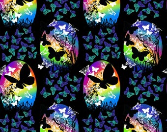 Butterlfy Fabric, By The Yard, Butterflies in Flight Butterfly Vignettes, Sykel Enterprises, 10344-X, Quilting Cotton BTY, TheFabricEdge
