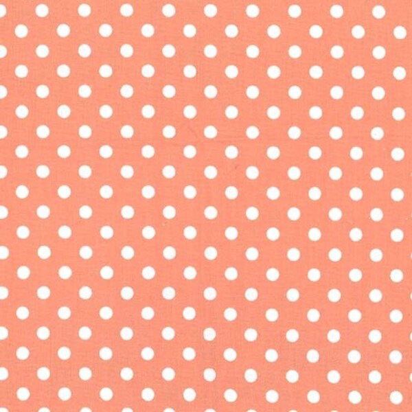 Polka Dot Fabric, By The Yard, Michael Miller, Dumb Dot, Sherbet, CX2490-SHER-D, Quilting Cotton, BTY, TheFabricEdge