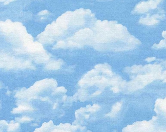 Sky Fabric, By The Yard, Clouds Fabric, CD2188, Timeless Treasures, Quilting Cotton BTY