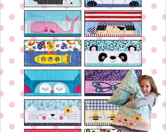 Pillowcase Sewing Pattern, Amy Bradley Designs, ABD291, Instructions for 12 Pillowcases, Full Size Pattern, Paper Pattern, TheFabricEdge