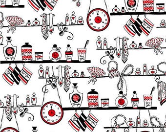 Store Fabric By The Yard, Joie De Vivre For You, Michael Miller Fabrics, CX9282-WHIT-D, Quilting Cotton BTY, TheFabricEdge