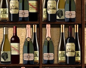 Wine Fabric, By The Yard, You Had Me At Wine, Wine Bottles, Northcott Fabric, DP23574-14, Quilting Cotton, BTY, TheFabricEdge