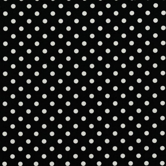 Polka Dot Fabric by the Yard Michael Miller Dumb Dot Black | Etsy