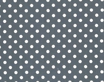 Polka Dot Fabric, PRECUT HALF YARD, Michael Miller, Dumb Dot, Platinum Gray, CX2490-Plat-D, Quilting Cotton, TheFabricEdge