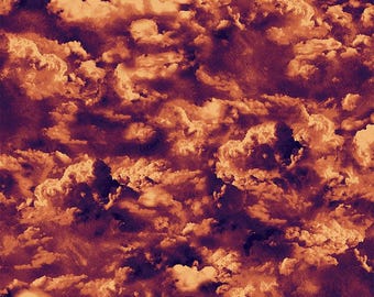 Clouds Fabric, By The Yard, Barnyard Blenders Sky, Paintbrush Studio, Dark Smoky Sky, 120-21408, Quilting Cotton, BTY, TheFabricEdge