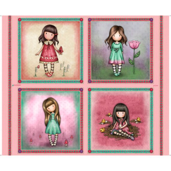 Santoro Fabric Panel 36 Panel Truly Gorjuss Large Etsy