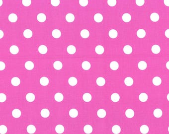 Polka Dot Fabric, By The Yard, That's It Dot, Berry w/ White Dots, CX2489-BERR-D, 1/2" Polka Dots, Quilting Cotton, BTY, TheFabricEdge