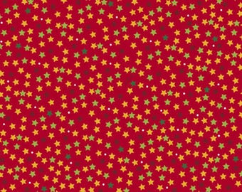 Star Fabric, By The Yard, Red, Quilting Treasures, 27120R, Quilting Cotton, BTY, TheFabricEdge