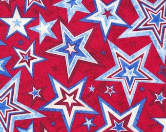 Star Fabric, By The Yard, Valor By Ro Gregg, Paintbrush Studio, Multi Star, Red, 120-12801, Quilting Cotton, BTY, TheFabricEdge