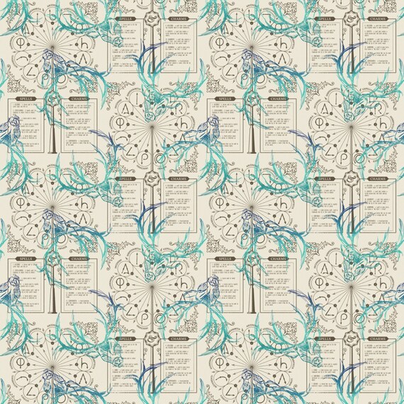 Newsprint By The Yard TheFabricEdge Harry Potter Fabric HP Newspaper